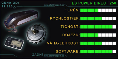 přestavba kola zadní motor es power gear
